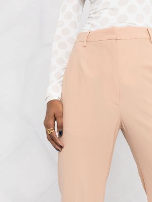Rovné kalhoty Mm6 Maison Margiela růžové