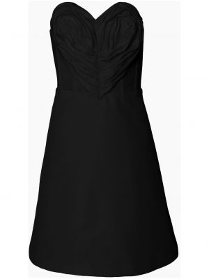Koktejl obleka z vzorcem srca Carolina Herrera črna
