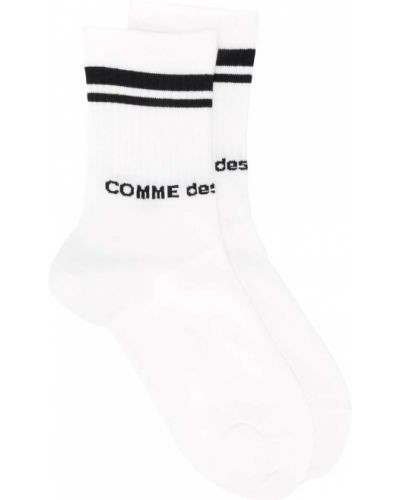 Calcetines con estampado Comme Des Garçons blanco
