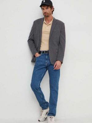 Polo Calvin Klein Jeans beżowa