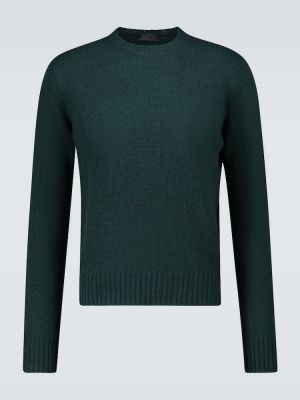 Vlněný svetr Prada zelený