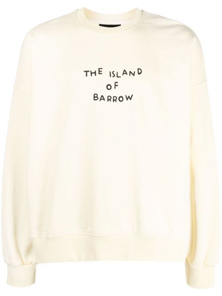 Sweatshirt mit rundhalsausschnitt mit print Barrow weiß