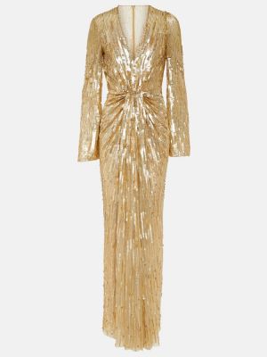 Μάξι φόρεμα Jenny Packham χρυσό