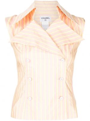 Svilena srajca brez rokavov Chanel Pre-owned