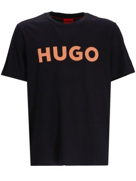 Tricou din bumbac cu imagine Hugo
