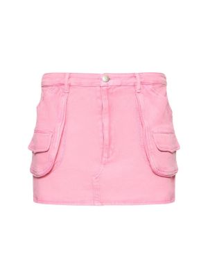 Spódnica jeansowa Des Phemmes różowa