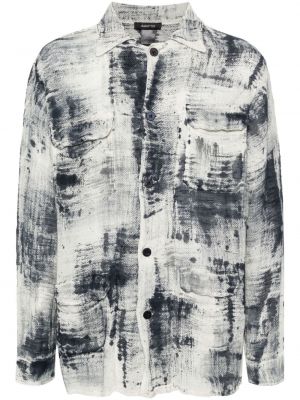 Dzianinowa koszula z nadrukiem w abstrakcyjne wzory Avant Toi