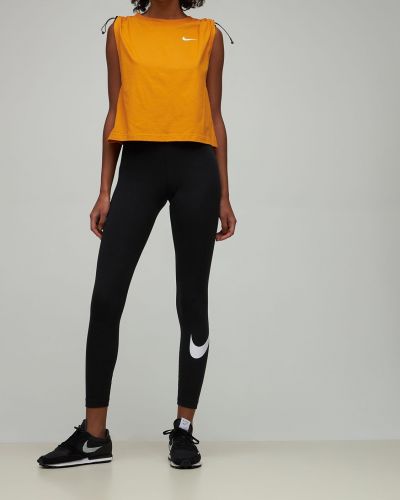 Bavlnený tank top Nike oranžová