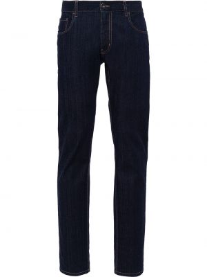 Priliehavý zúžené džínsy Prada modrá