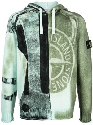 Hettegenser Stone Island grønn