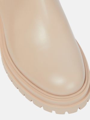 Botines de cuero Gianvito Rossi beige