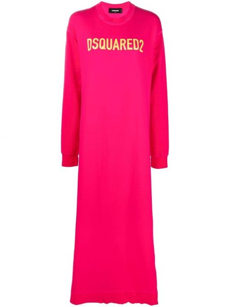 Trykt dress Dsquared2 rosa