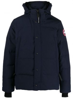 Pernata jakna s kapuljačom Canada Goose plava