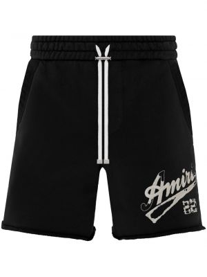 Sportshorts med broderi Amiri svart