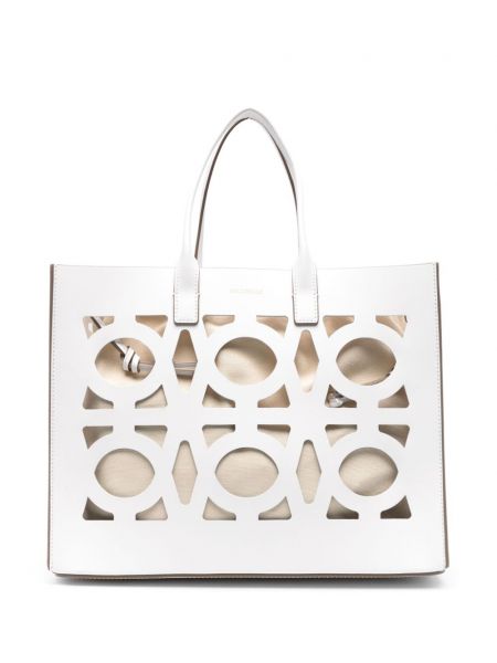 Τσάντα shopper Coccinelle λευκό