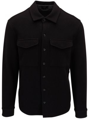 Bavlnená košeľa Vince čierna