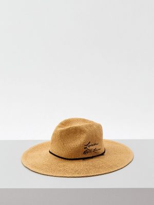Шляпа с широкими полями Lauren Ralph Lauren, бежевые
