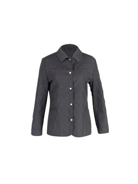 Bluzka bawełniana retro Burberry Vintage czarna
