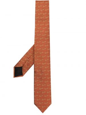 Cravată de mătase din jacard Givenchy portocaliu