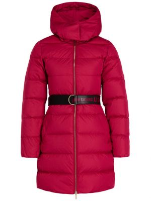Zimní kabát Armani Exchange Růžový
