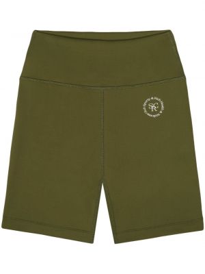 Kolesarske kratke hlače s potiskom Sporty & Rich zelena