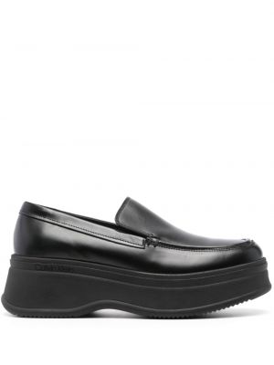 Kožené loafersy Calvin Klein čierna