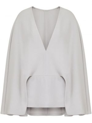 Kleid mit v-ausschnitt Valentino Garavani grau