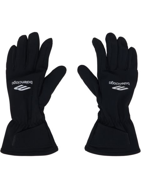 Черные лыжные перчатки 3B Sports Icon Skiwear Balenciaga