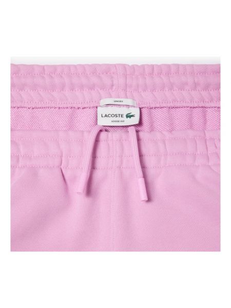 Pantalones rectos Lacoste rosa