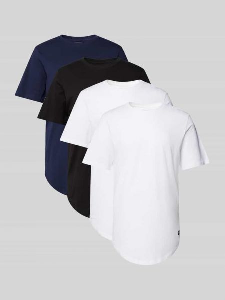 Koszulka w jednolitym kolorze Jack & Jones biała