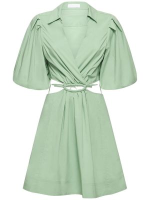 Mini šaty Jonathan Simkhai - zelená