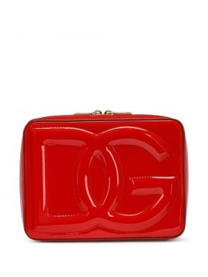 Lakuota iš natūralios odos rankinė per petį Dolce & Gabbana