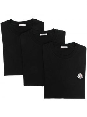 T-shirt en coton Moncler noir