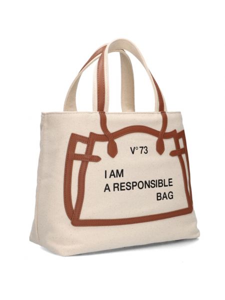 Shopper handtasche V°73 beige