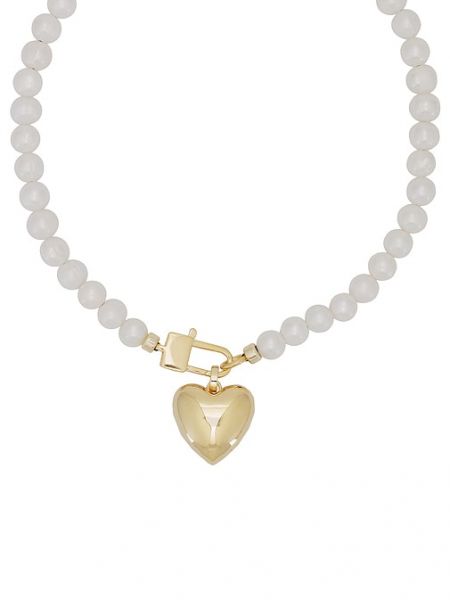 Collier avec perles de motif coeur Joolz By Martha Calvo doré