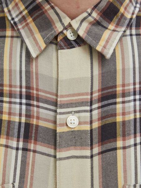 Pernata košulja s gumbima Abercrombie & Fitch smeđa