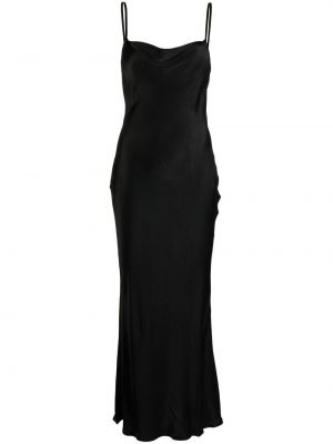Сатенена вечерна рокля без ръкави Bec + Bridge черно
