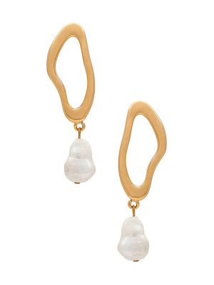 Boucles d'oreilles avec perles à boucle Ettika doré
