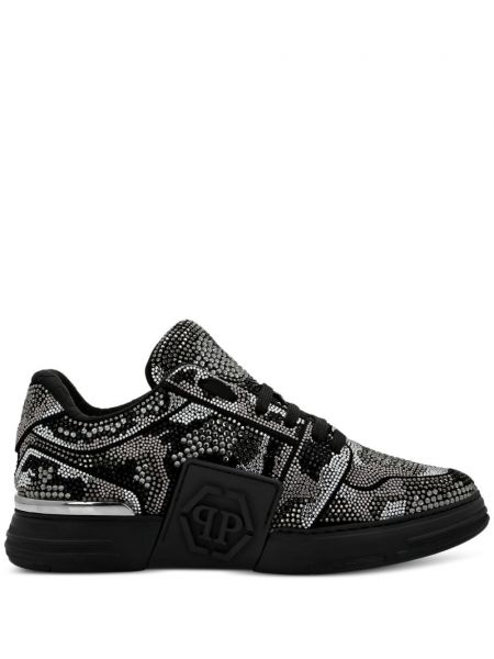 Sokak giyimi kristaller sneaker Philipp Plein