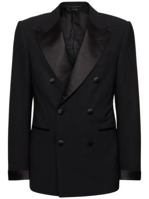Vlněná bunda Tom Ford černá