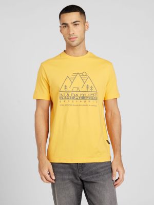 Marškinėliai Napapijri geltona