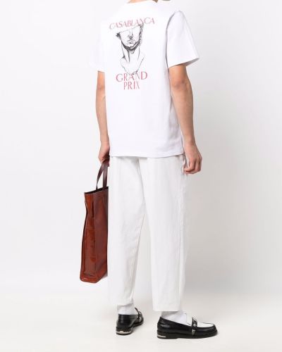 Camiseta con estampado Casablanca blanco