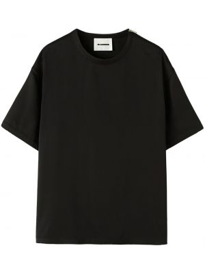 T-shirt col rond Jil Sander noir