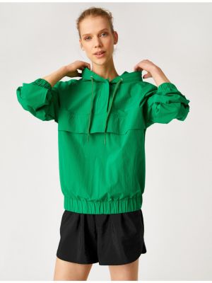 Прилепнала блуза Koton зелено