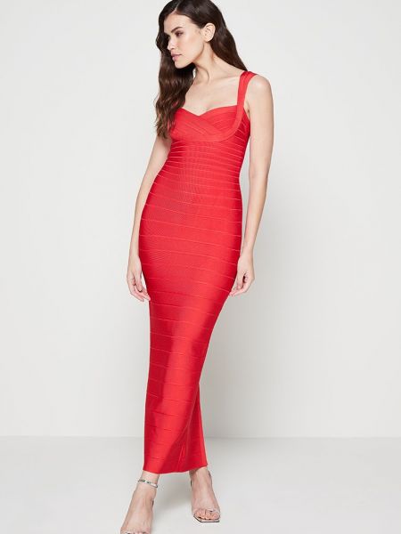 Sukienka wieczorowa Hervé Léger czerwona