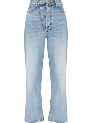 Straight leg jeans Ganni blu