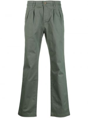 Pantaloni chino plisate Rossignol verde