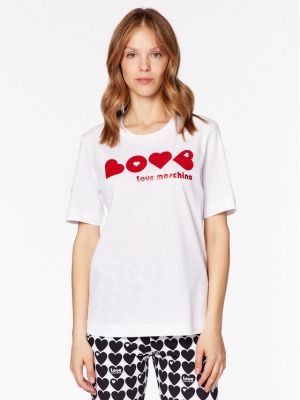 Relaxed топ Love Moschino бяло
