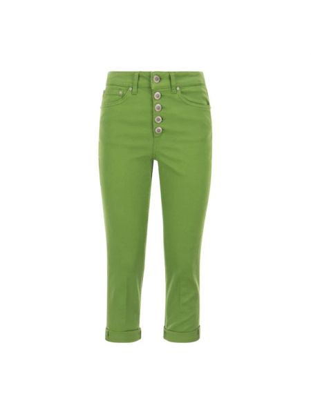 Jeansy relaxed fit Dondup zielone