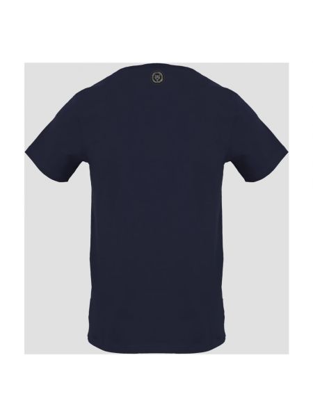Camisa de algodón manga corta de cuello redondo Plein Sport azul